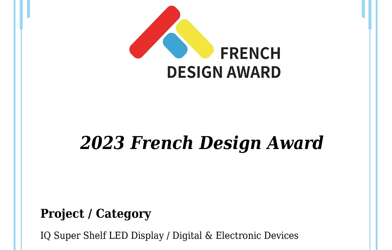 Prix du Design Français 2023